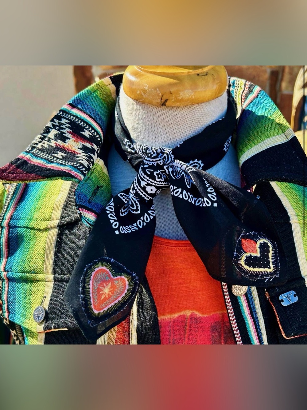 Love and Prayer Bandana - Black